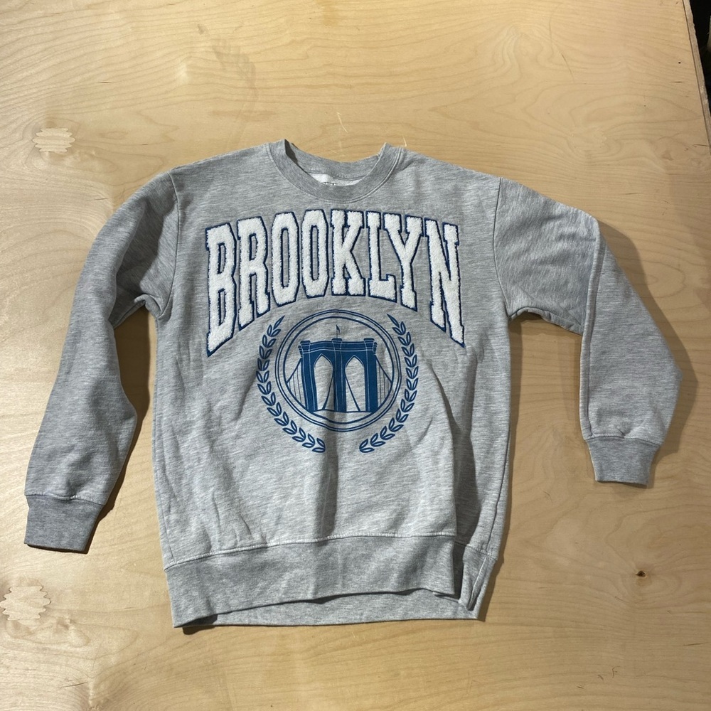 Freeze Gray Cotton Blend Sweatshirt Brooklyn Medium (ND)